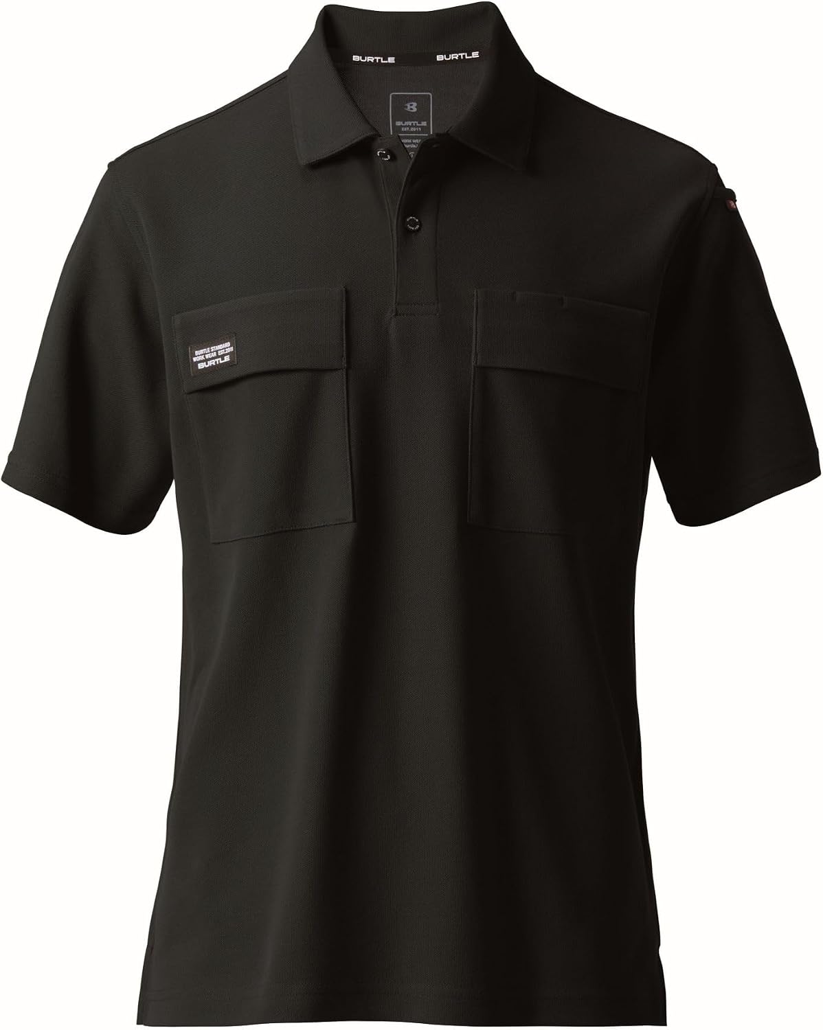 BURTLE 春夏短袖 Polo 衫（男女通用）黑色 517 35 L