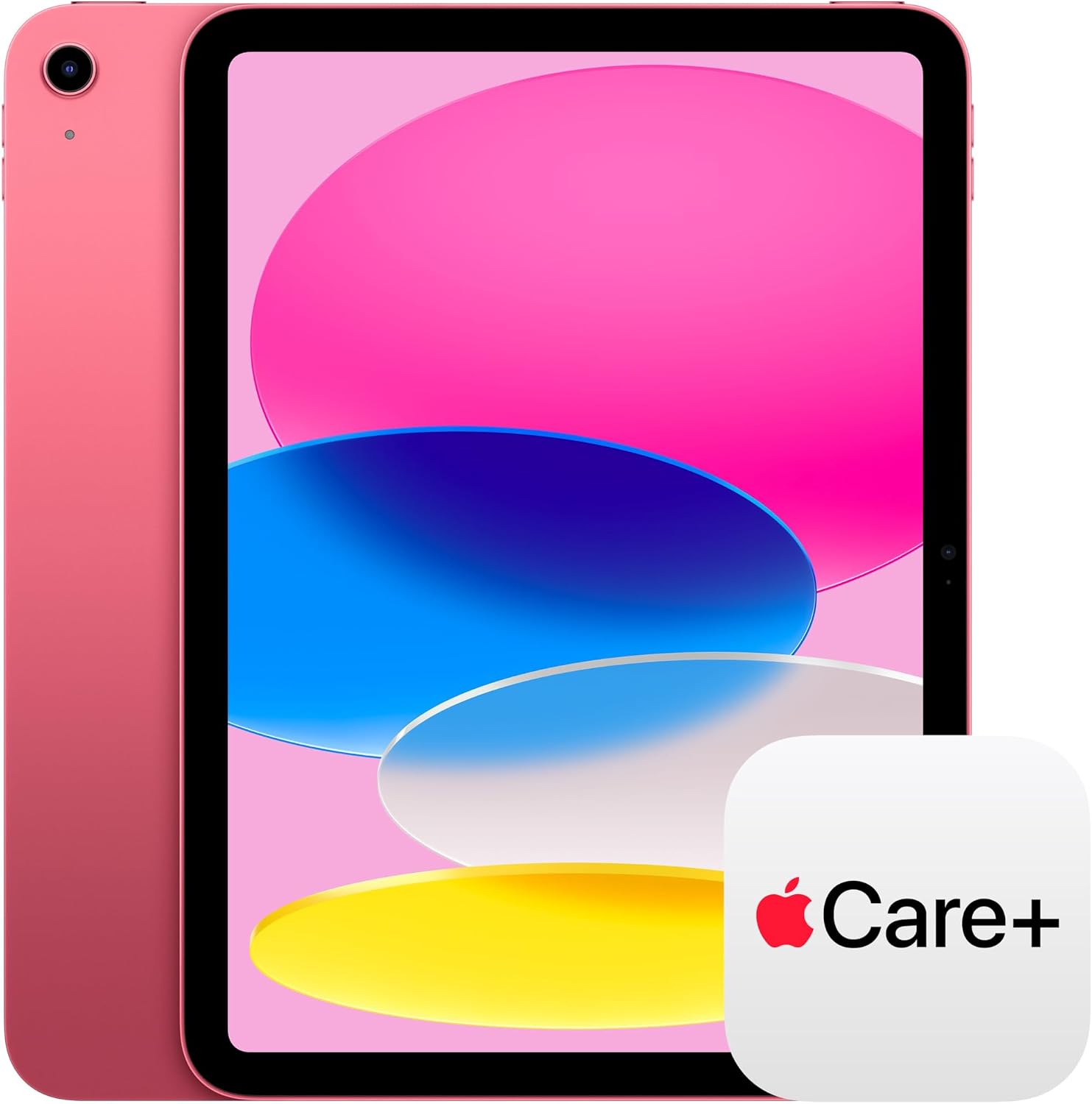 Apple iPad 11 吋：A16 晶片、11 吋型號、液態視網膜顯示器、128GB、Wi-Fi 6、12MP 前置/12MP 後置相機、Touch ID、全天電池壽命 — 粉紅色，搭配 AppleCare+（2 年）
