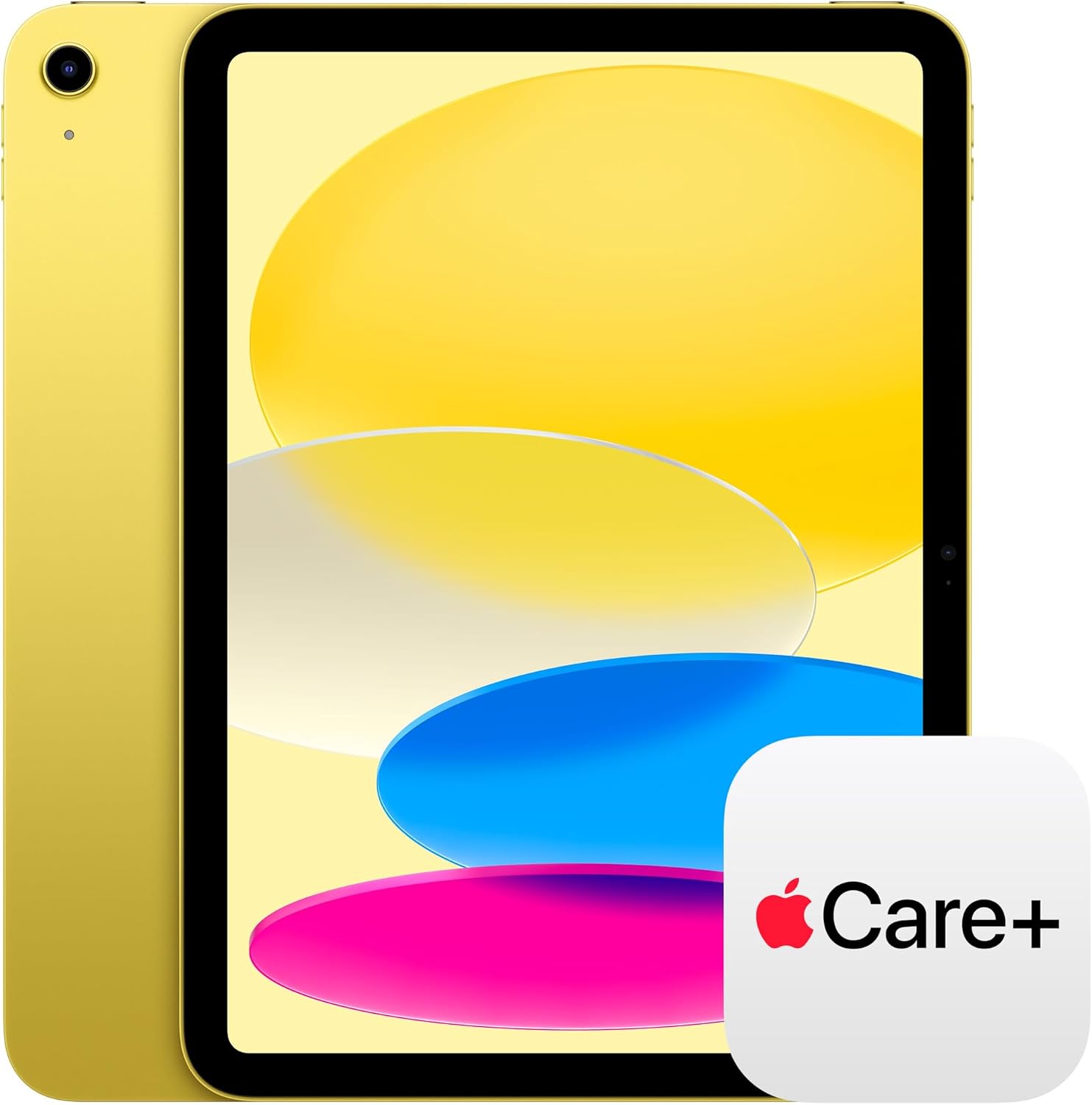 Apple iPad 11 吋：A16 晶片、11 吋型號、液態視網膜顯示器、128GB、Wi-Fi 6、12MP 前置/12MP 後置相機、Touch ID、全天電池壽命 — 黃色，含 AppleCare+（2 年）